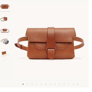 Senreve Aria Belt Bag in Pebbled Chestnut